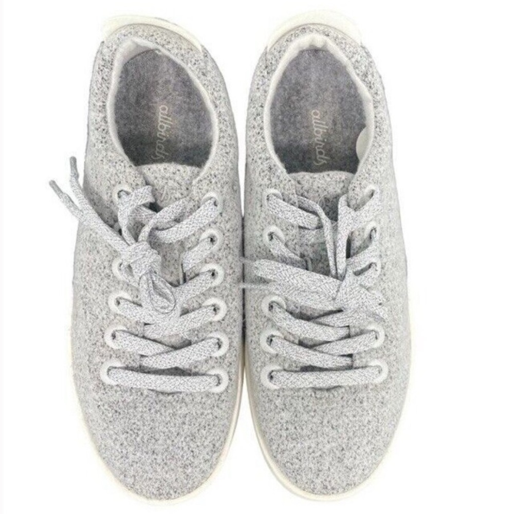 Allbirds Wool Pipers Shoes Women's 8 Gray Athletic Low Top Lace Up Sneakers